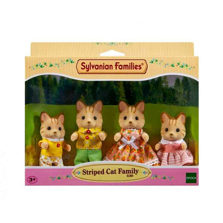 Sylvanian Families Striped Cat Family