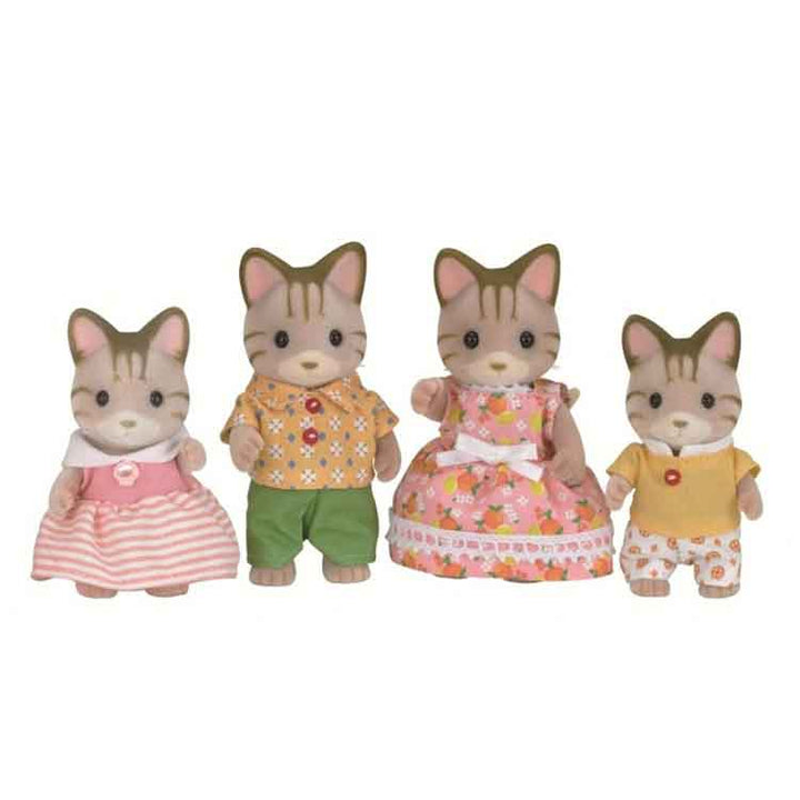 Sylvanian Families Striped Cat Family