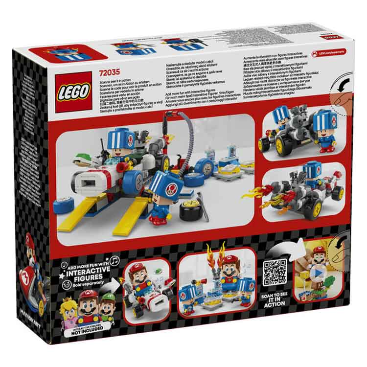 LEGO 72035 Mario Kart – Toad's Garage, side angle