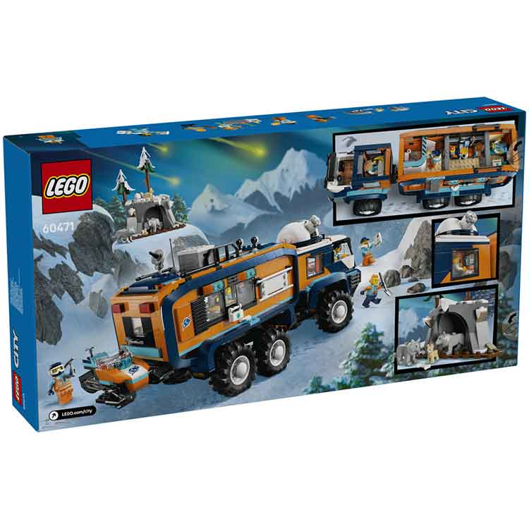 LEGO 60471 Arctic Explorer Science Lab Truck, side angle