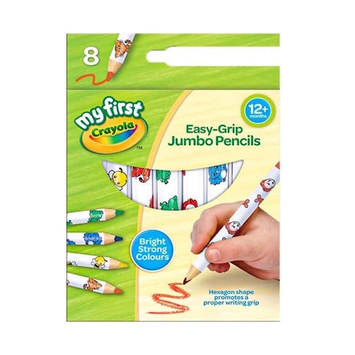 Crayola 8 Easy Grip Jumbo Pencils