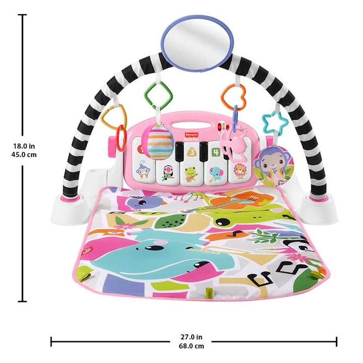 Fisher Price - Glow & Grow Kick & Play Gym Pink Piano
