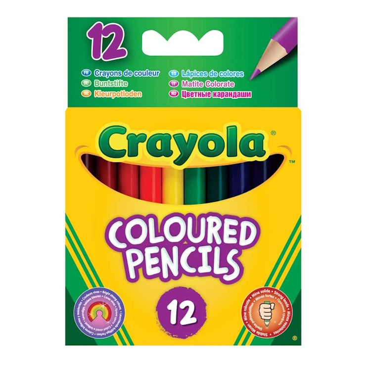 Crayola Half Length Coloured Pencils