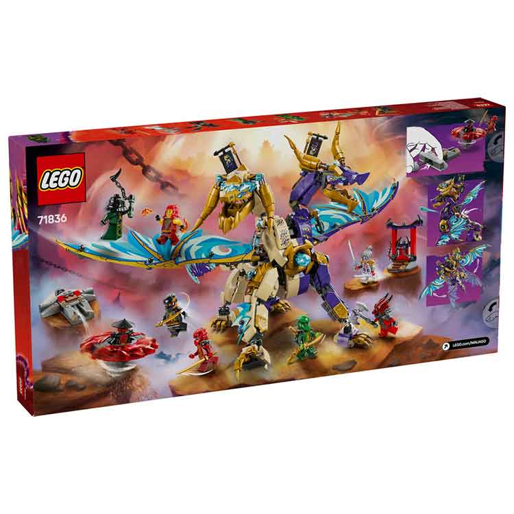 LEGO 71836 Arc Dragon of Focus, side angle