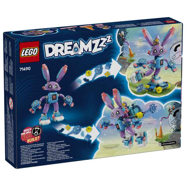 LEGO 71490 Izzie and Bunchurro the Gaming Bunny, side angle