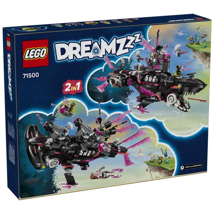 LEGO 71500 Nightmare Shark Submarine, side angle