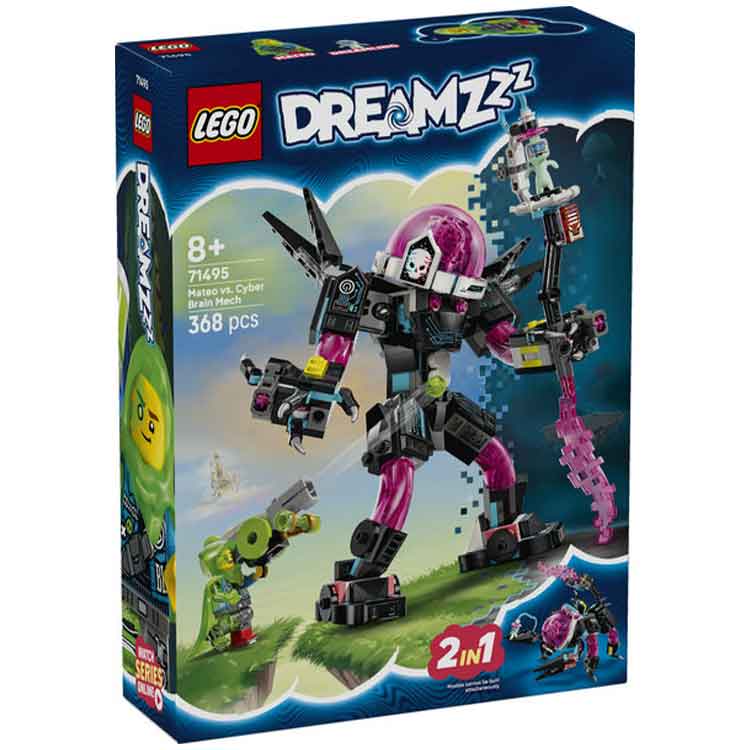 LEGO 71495 Mateo vs. Cyber Brain Mech collectible from AJ Toys & Books
