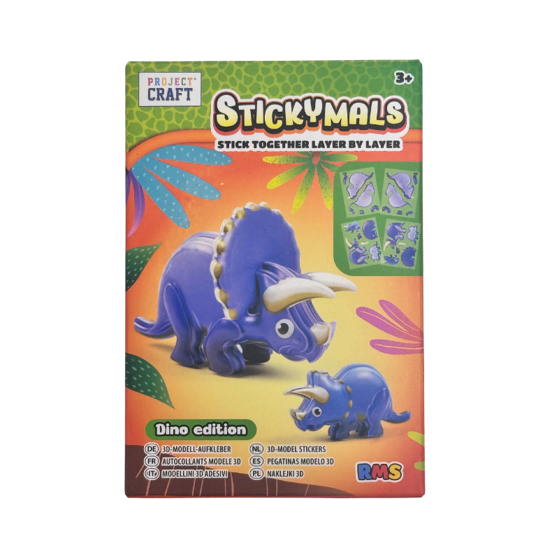 Project Craft Dino Edition Stickymals, side angle