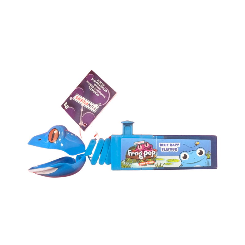 Push 'N' Grab Frog Pop - Blue Razz collectible from PoundFun
