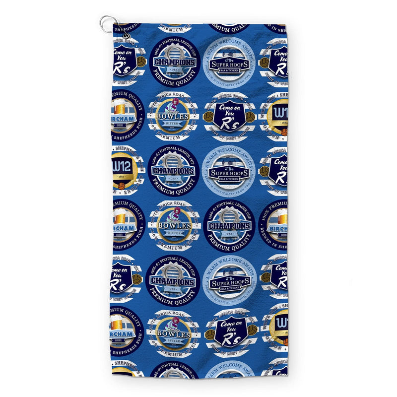 QPR - Football Legends - Retro Lightweight, Microfibre Golf Towel collectible from https://britishmade.gifts/