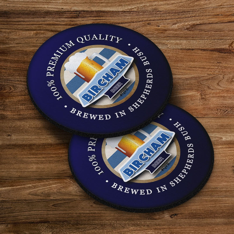 QPR Bircham - Football Coaster - Square Or Circle, alternate view