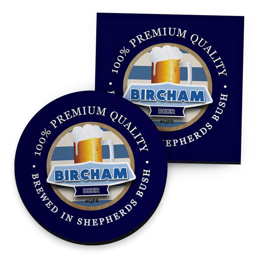 QPR Bircham - Football Coaster - Square Or Circle collectible from https://britishmade.gifts/