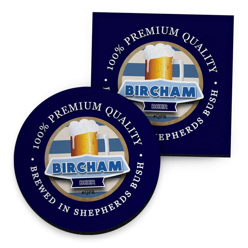 QPR Bircham - Football Coaster - Square Or Circle collectible from https://britishmade.gifts/