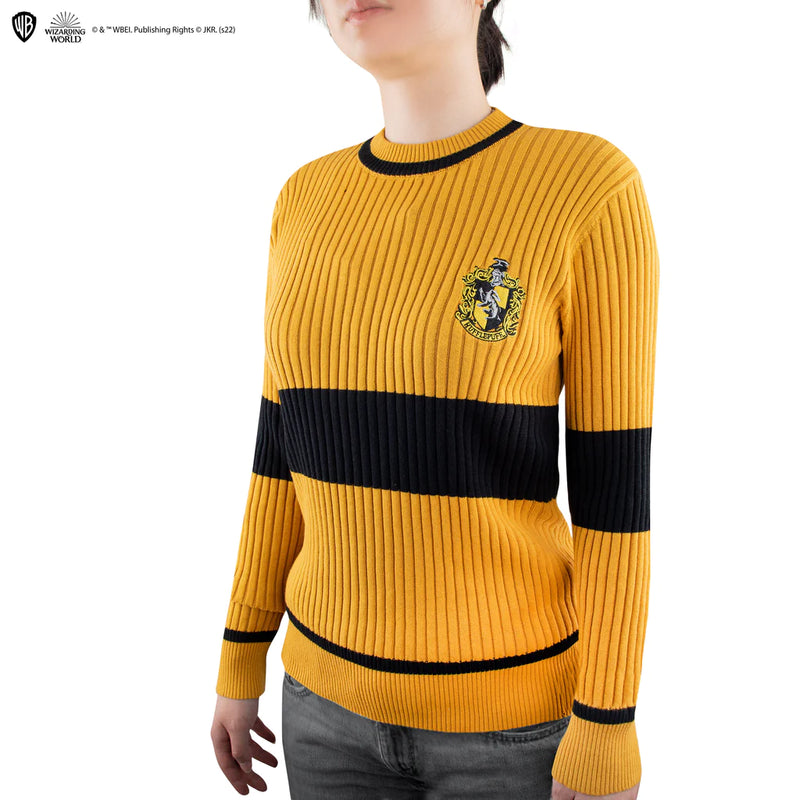 Hufflepuff Quidditch Sweater, close-up detail