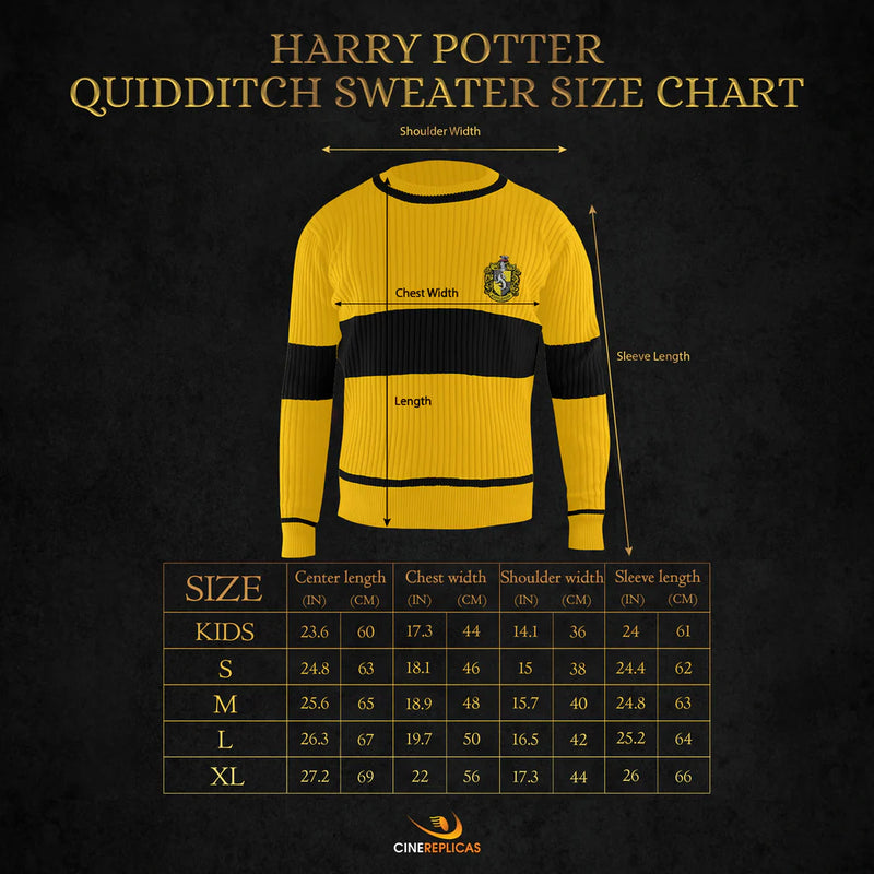 Hufflepuff Quidditch Sweater, packaging shot