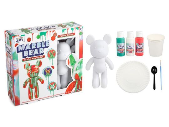 Festive Marble Bear Painting Kit