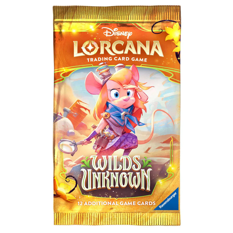 Disney Lorcana TCG - Wilds Unknown Booster Pack - Set 12, close-up detail