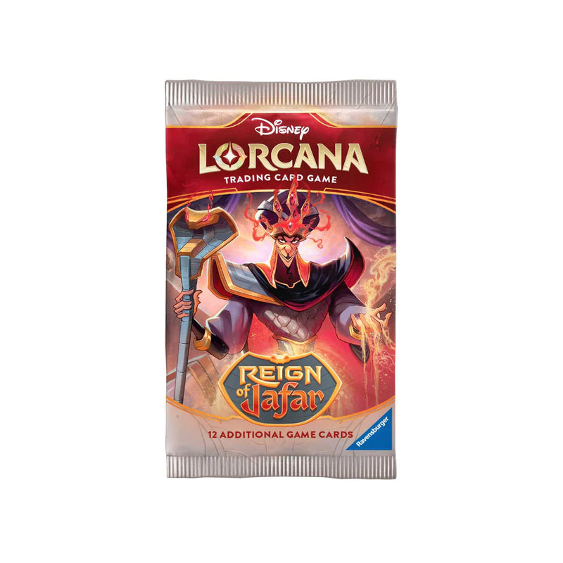 Disney Lorcana Trading Card Game - Reign of Jafar Booster Pack - Set 8, side angle