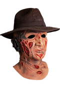 A Nightmare on Elm Street Deluxe Freddy Krueger Mask with Fedora Hat alternate view