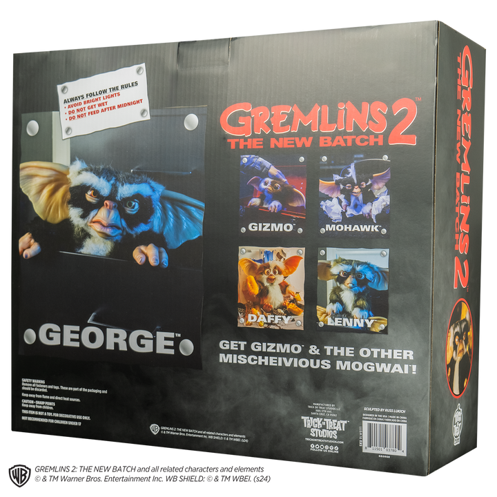 Gremlins 2: The New Batch Mogwai George 1:1 Scale Prop Replica, in display