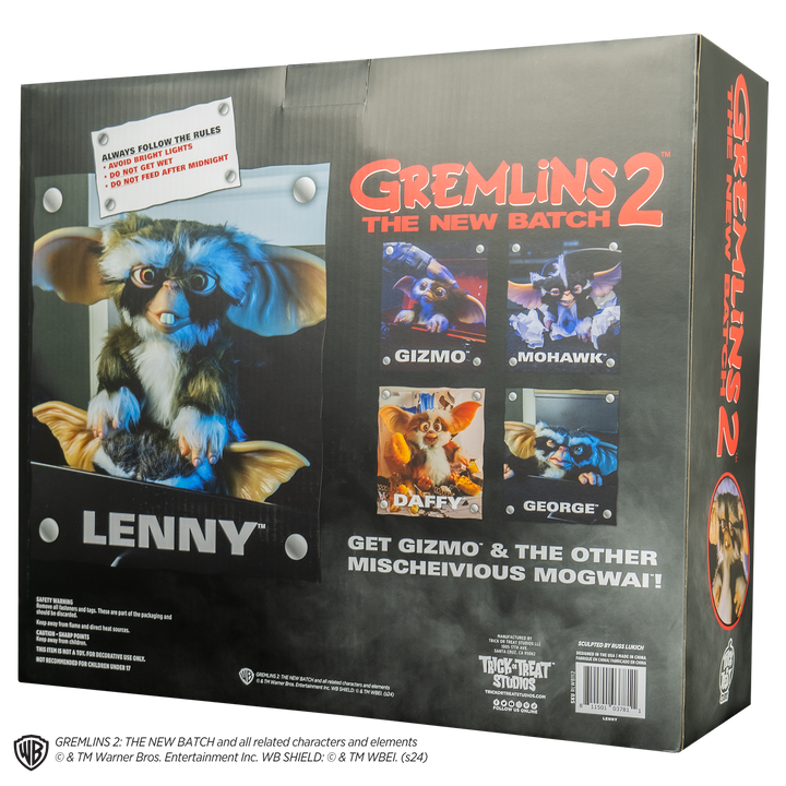 Gremlins 2: The New Batch Mogwai Lenny 1:1 Scale Prop Replica, in display