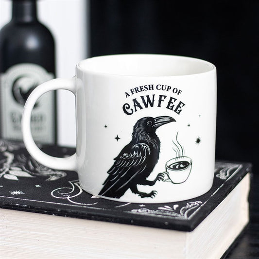Fresh Cup of Cawfee Raven Mug, alternate view