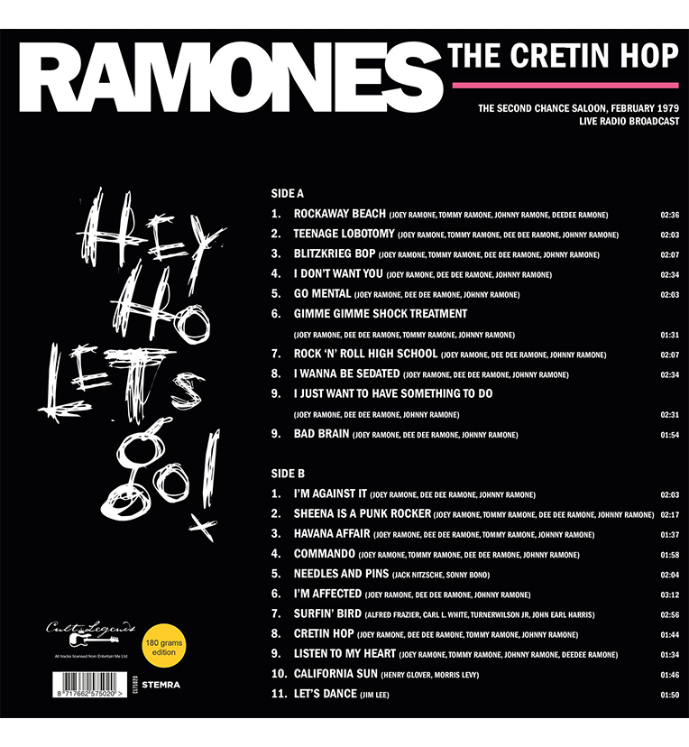 Ramones – The Cretin Hop: Live in Ann Arbor, MI, 1979 (12-Inch Album on 180g Vinyl), side angle