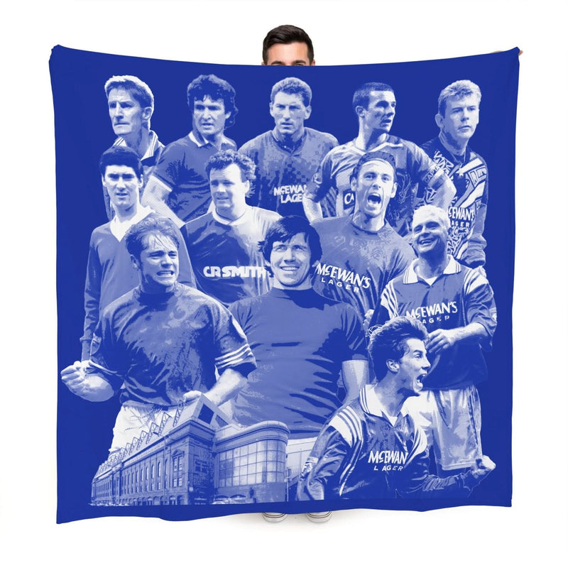 Rangers Montage - Fleece 150cm X 150cm collectible from https://britishmade.gifts/