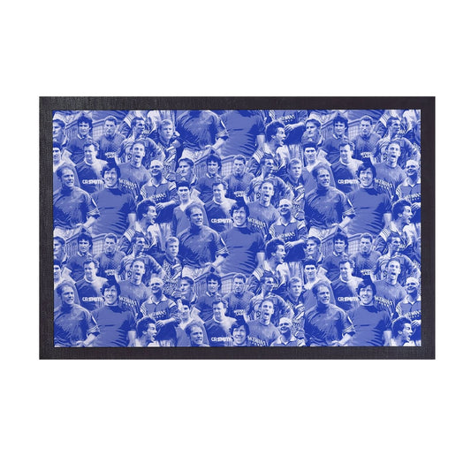 Rangers Montage - Retro Door Mat - 60cm x 40cm collectible from https://britishmade.gifts/