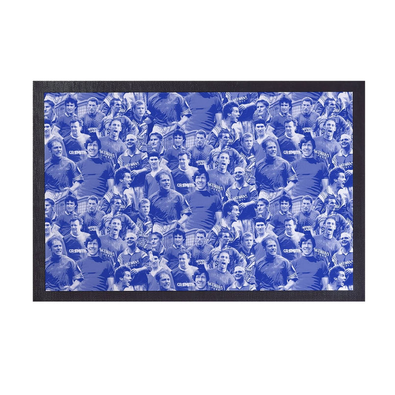 Rangers Montage - Retro Door Mat - 60cm x 40cm collectible from https://britishmade.gifts/