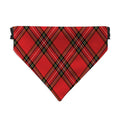 Red Tartan - Dog Bandana - 4 Sizes collectible from https://britishmade.gifts/