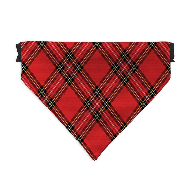 Red Tartan - Dog Bandana - 4 Sizes collectible from https://britishmade.gifts/