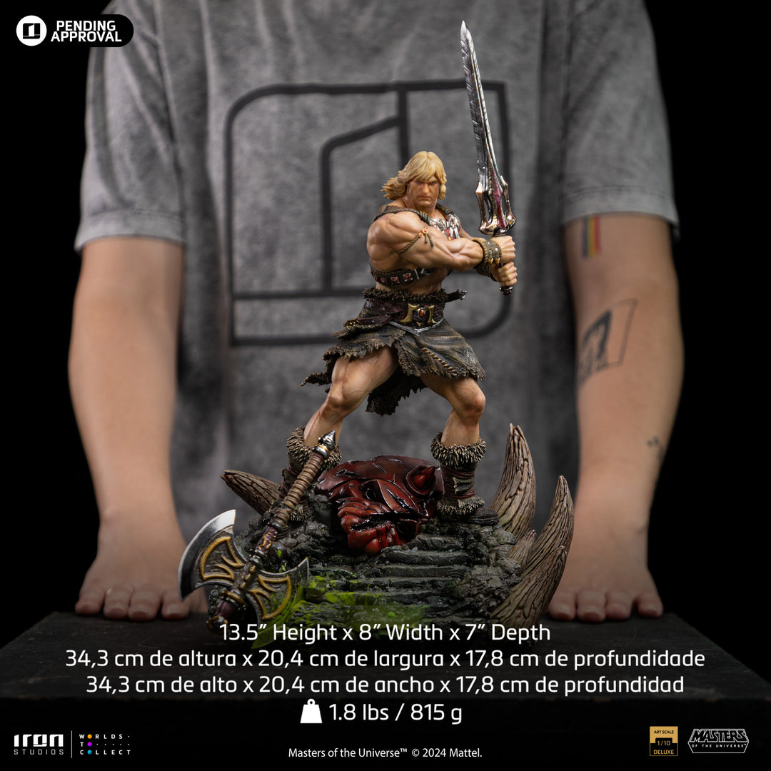 Iron Studios Masters of the Universe He-Man Unleashed 1/10 Deluxe Art Scale Limited Edition Statue