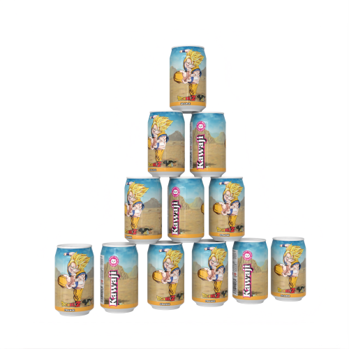 Dragon Ball Z Goku's Orange Blast - Orange Flavour Soda Can 330ml, in display