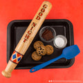 DC Comics Harley Quinn Rolling Pin Bat, side angle