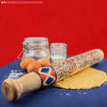 DC Comics Harley Quinn Rolling Pin Bat, close-up detail