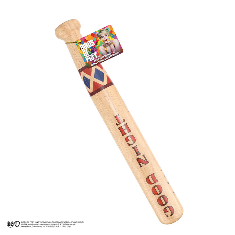 DC Comics Harley Quinn Rolling Pin Bat, packaging shot