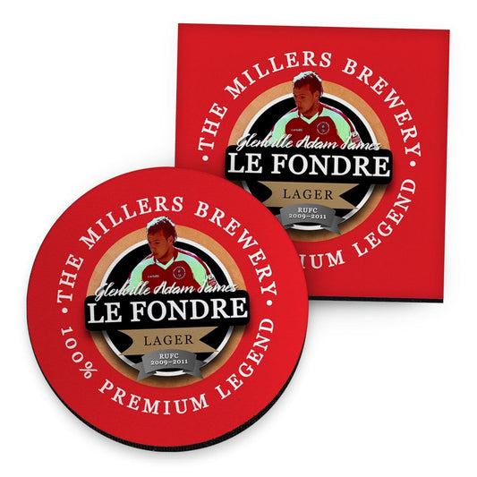 Rotherham Lefondre - Football Coaster - Square Or Circle collectible from https://britishmade.gifts/