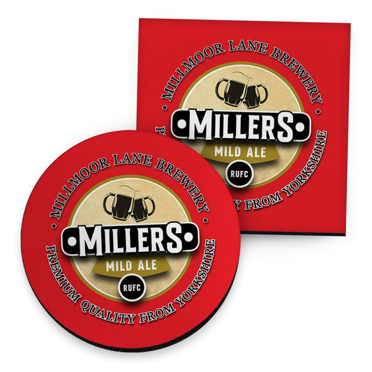 Rotherham Millers - Football Coaster - Square Or Circle collectible from https://britishmade.gifts/