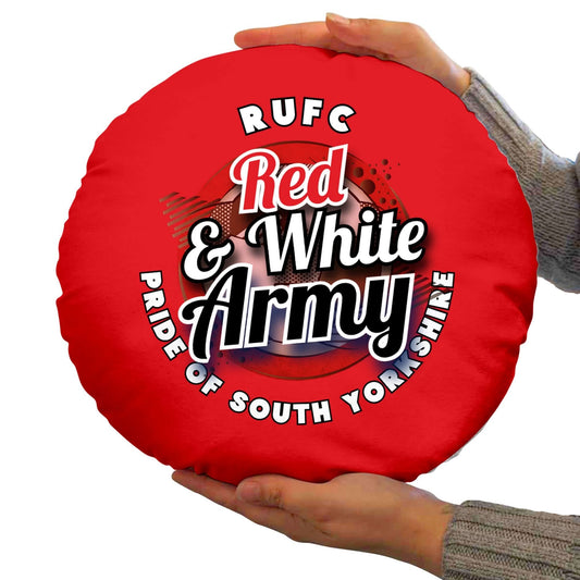 Rotherham RWA - Football Legends - Circle Cushion 14 collectible from https://britishmade.gifts/
