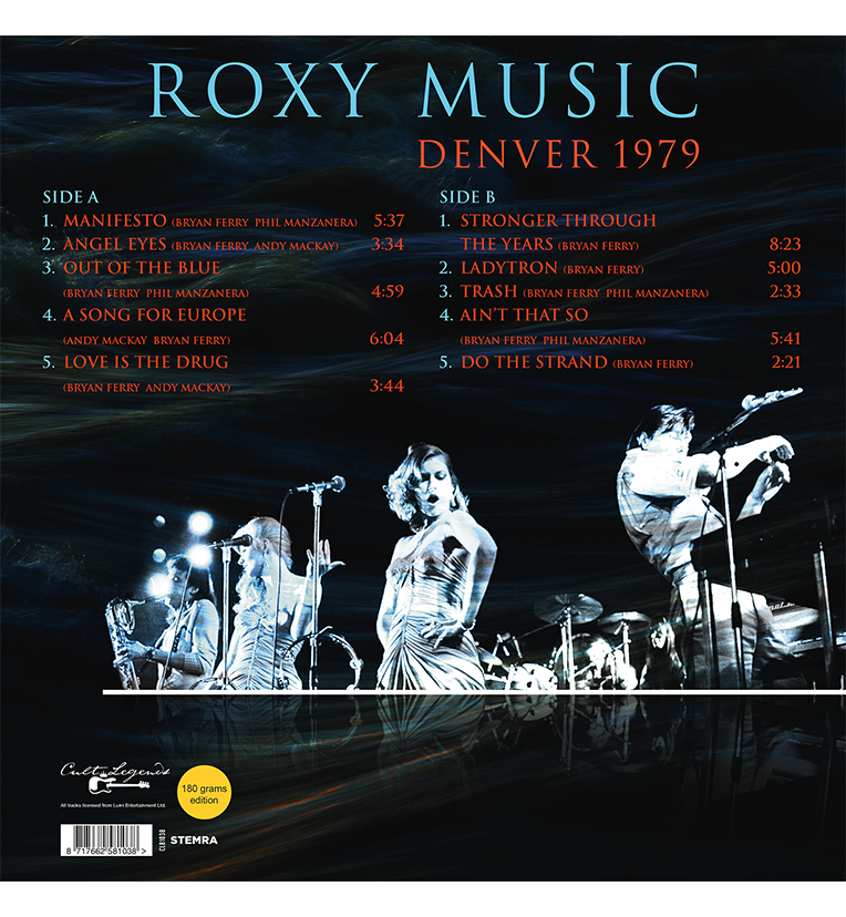 Roxy Music – Denver 1979 (12-Inch Album on 180g Vinyl), side angle