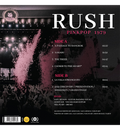 Rush – Pinkpop 1979 (Limited Edition 12-Inch Album on 180g Pink Vinyl), side angle