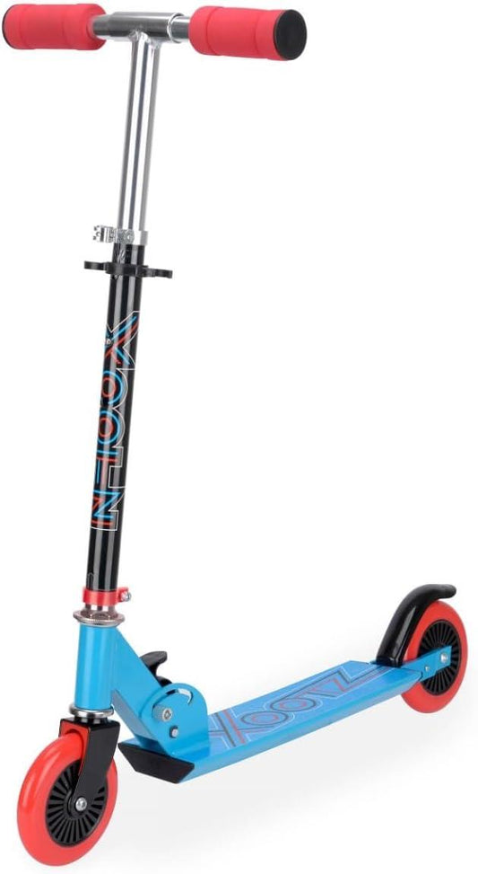 Xootz Kids' Folding Kick Scooter with Adjustable Handlebars - Blue collectible from N/A
