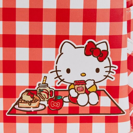 Loungefly - Sanrio Hello Kitty Gingham Mini Backpack close up detail