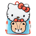Loungefly - Sanrio Hello Kitty & Tiny Chum Bear Sherpa Mini Backpack