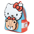 Loungefly - Sanrio Hello Kitty & Tiny Chum Bear Sherpa Mini Backpack close up detail