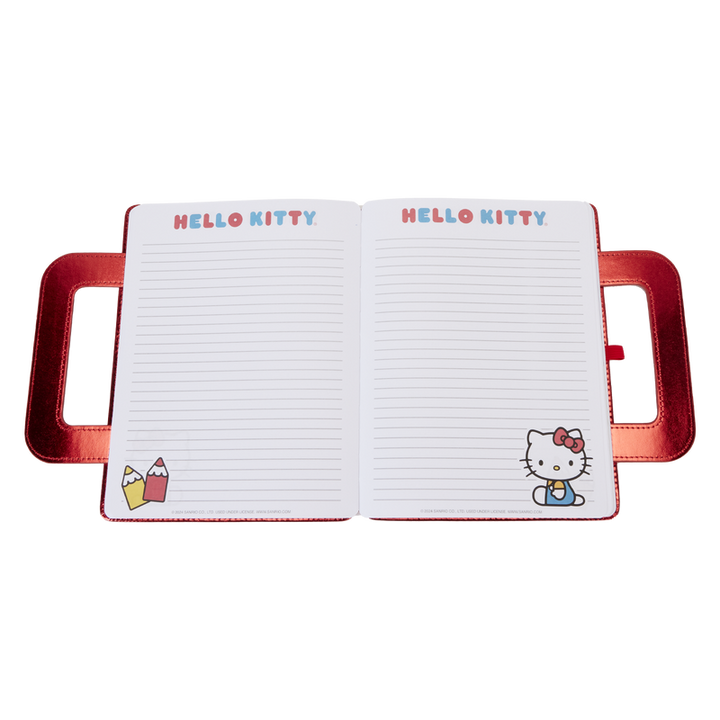 Loungefly Sanrio Hello Kitty 50th Anniversary Metallic Lunchbox Journal