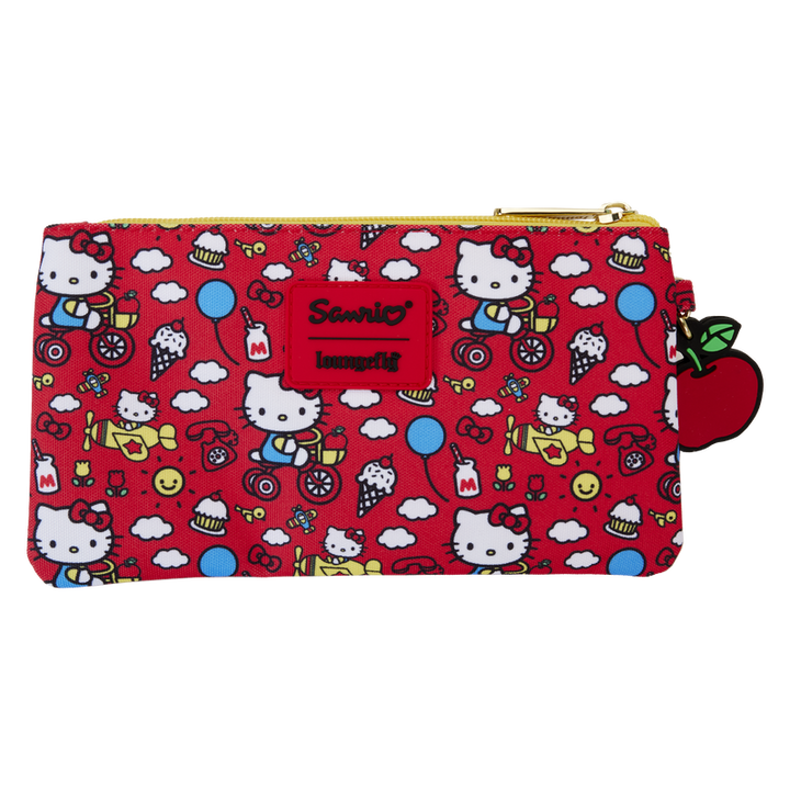 Loungefly Sanrio Hello Kitty 50th Anniversary All-Over Print Zipper Pouch Wristlet