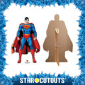 Superman Comic Style Cardboard Cut Out Height 92cm, side angle