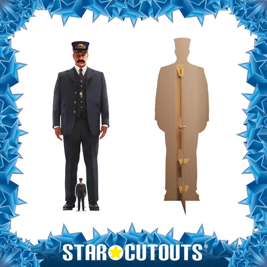 Conductor Polar Express Cardboard Cut Out Height 184cm, alternate view